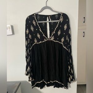 Free People embroidered tunic
